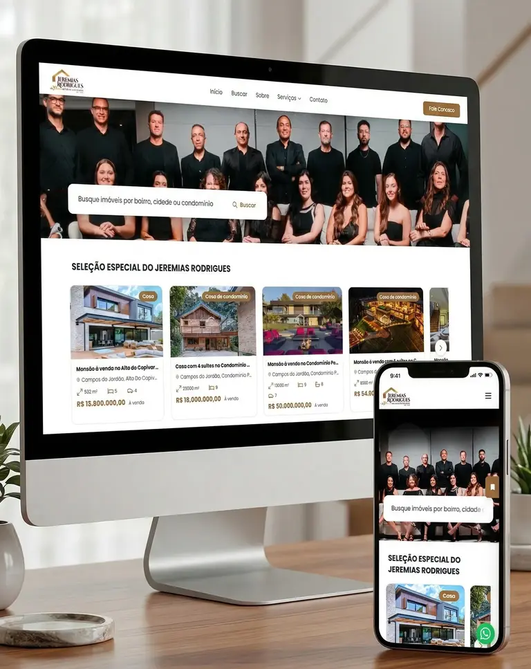 Site imobiliário Wimob